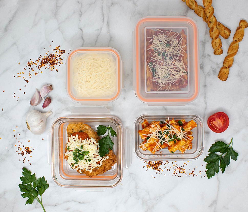 Glasslock Glass Food Storage Container Set Leakproof, 8pc Canadian Tire