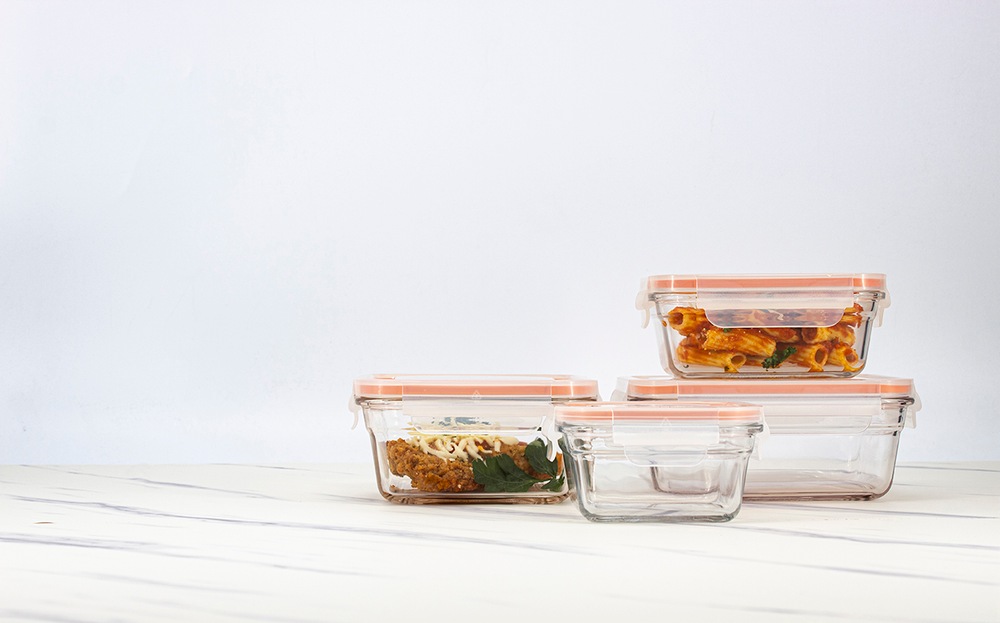 Glasslock Glass Food Storage Container Set Leakproof, 8pc Canadian Tire