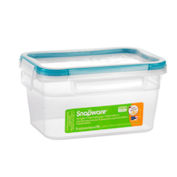 Snapware Rectangular Plastic Food Storage Container, 5-cup