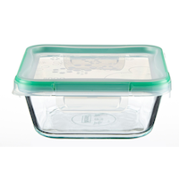 Snapware Square Glass Food Storage Container, 4-cup