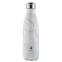 Manna Marble Metal Insulated Water Bottle with Leakproof Cap, 502-mL Front_Flat
