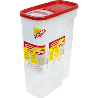 Contenant hermétique pour céréales Rubbermaid, contenant pour aliments en plastique, 5,2 L (22 tasses) Front_Angled_Left