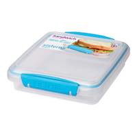 Sistema Sandwich Box To Go Food Storage Container, BPA-Free, 450 mL (15.2 oz), Colour May Vary Front_Angled_Left