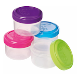 Sistema To Go Collection Salad Dressing Containers, Assorted Colours, 35 ml (1.18 oz), 4 Count Front_Elevated