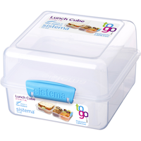 Sistema Lunch Cube To Go Container Front_Angled_Left