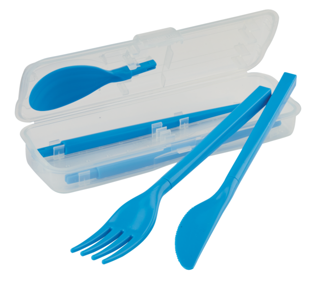 Sistema Cutlery Set To Go, Modular Travel Cutlery Set with Knife, Fork