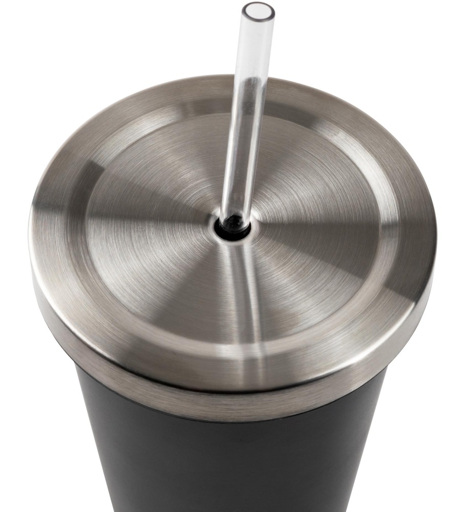 Manna Chilly Stainless Steel Tumbler with Straw, Assorted, 530mL