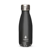 Manna Metal Water Bottle with Vaccum Insulation, Assorted, 266-mL Front_Flat