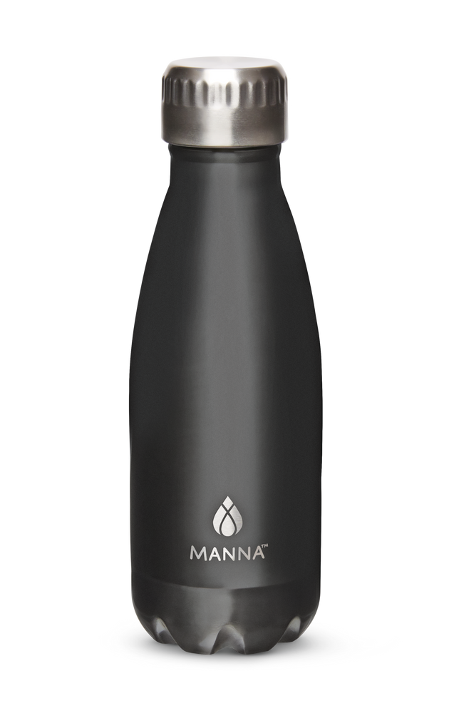 Manna Metal Water Bottle with Vaccum Insulation, Assorted, 266mL