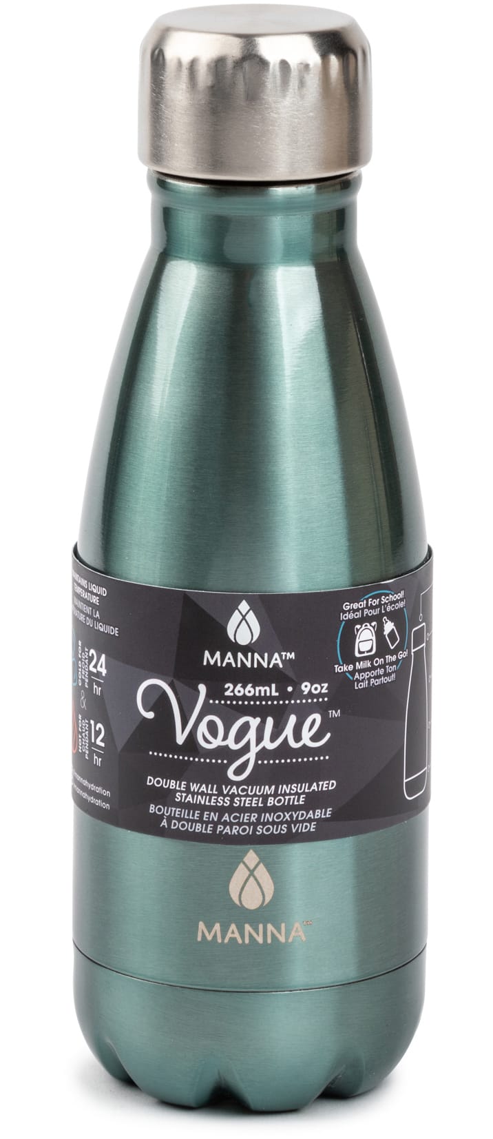 Gourde isotherme en métal Manna, choix varié, 266 mL | Canadian Tire