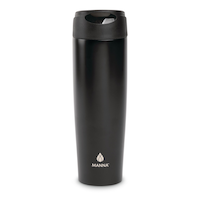 Manna Dash Insulated Stainless Steel Coffee Mug with Push-Button Lid, Assorted, 473-mL Front_Flat