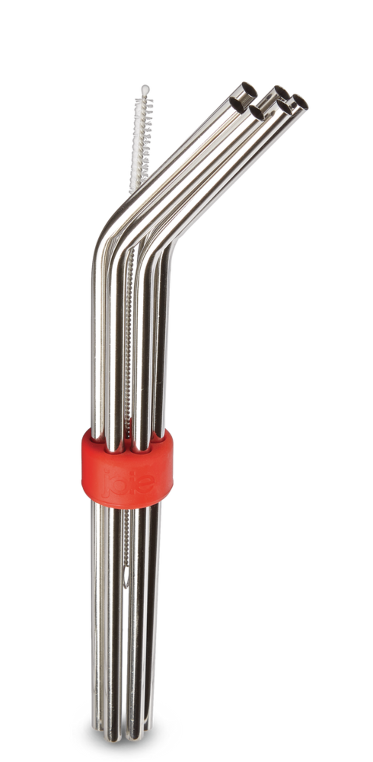 Joie Reusable Stainless Steel Straw Set with Straw Cleaner, 8pc