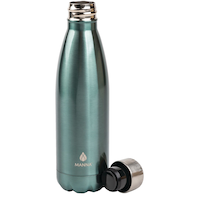 Manna Insulated Stainless Steel Water Bottle with Leakproof Cap, Assorted Sizes, Assorted Colours Front_Flat