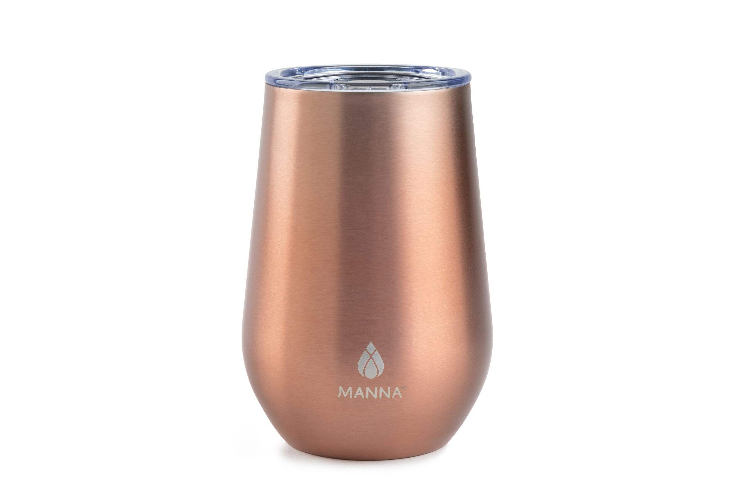 Manna Stemless Insulated Metal Tumbler with Splash-proof Lid, Assorted, 355-mL Front_Elevated