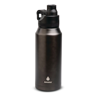 Manna Reusable Jumbo Stainless Steel Water Bottle, Assorted, 946-mL Front_Three_Fourths_Angled_Right