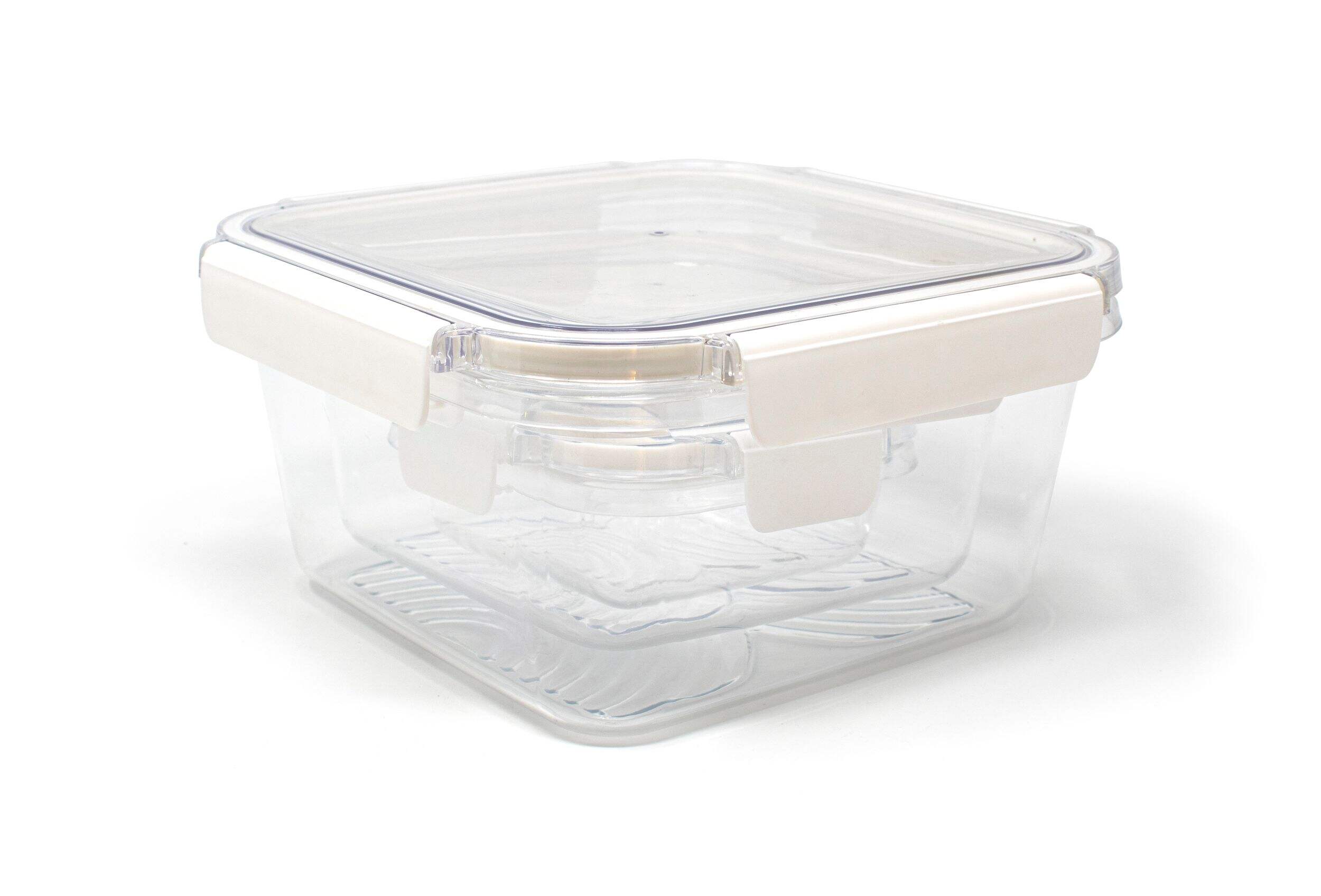 Vida by Paderno Plastic Food Storage Container Set with Airtight Seal, 6-pc Front_Three_Fourths_Angled_Left