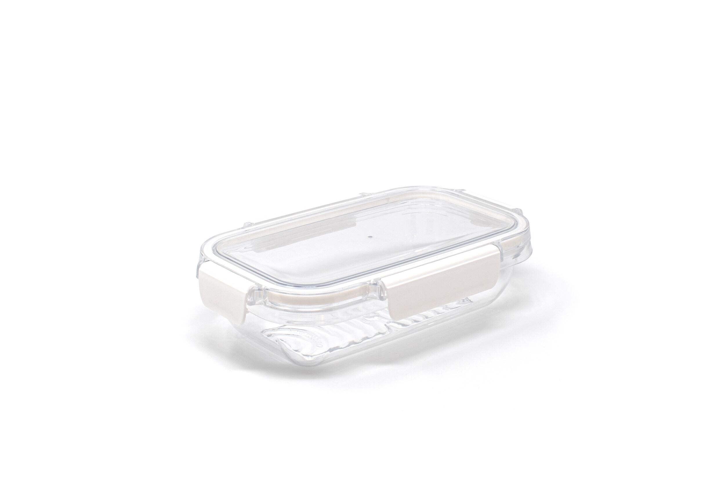 Vida by Paderno Rectangle Plastic Food Storage Container with Airtight Seal, 500-mL Front_Three_Fourths_Angled_Right