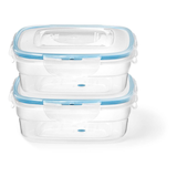 Lock & Lock Square Food Storage Containers Leakproof, 50-mL, 2-pc Front_Elevated