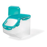 Lock & Lock Food Storage Container with Fliptop Lid & Airtight Seal, 5-L Front_Angled_Left