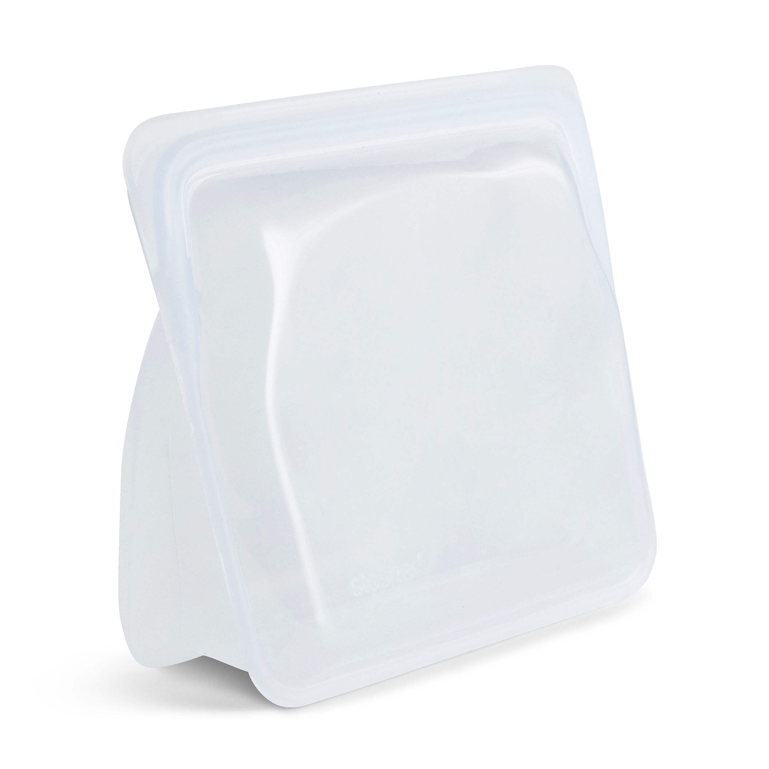 Stasher Stand-Up Silicone Bag Food Storage Leakproof, 1.6-L Front_Three_Fourths_Angled_Right