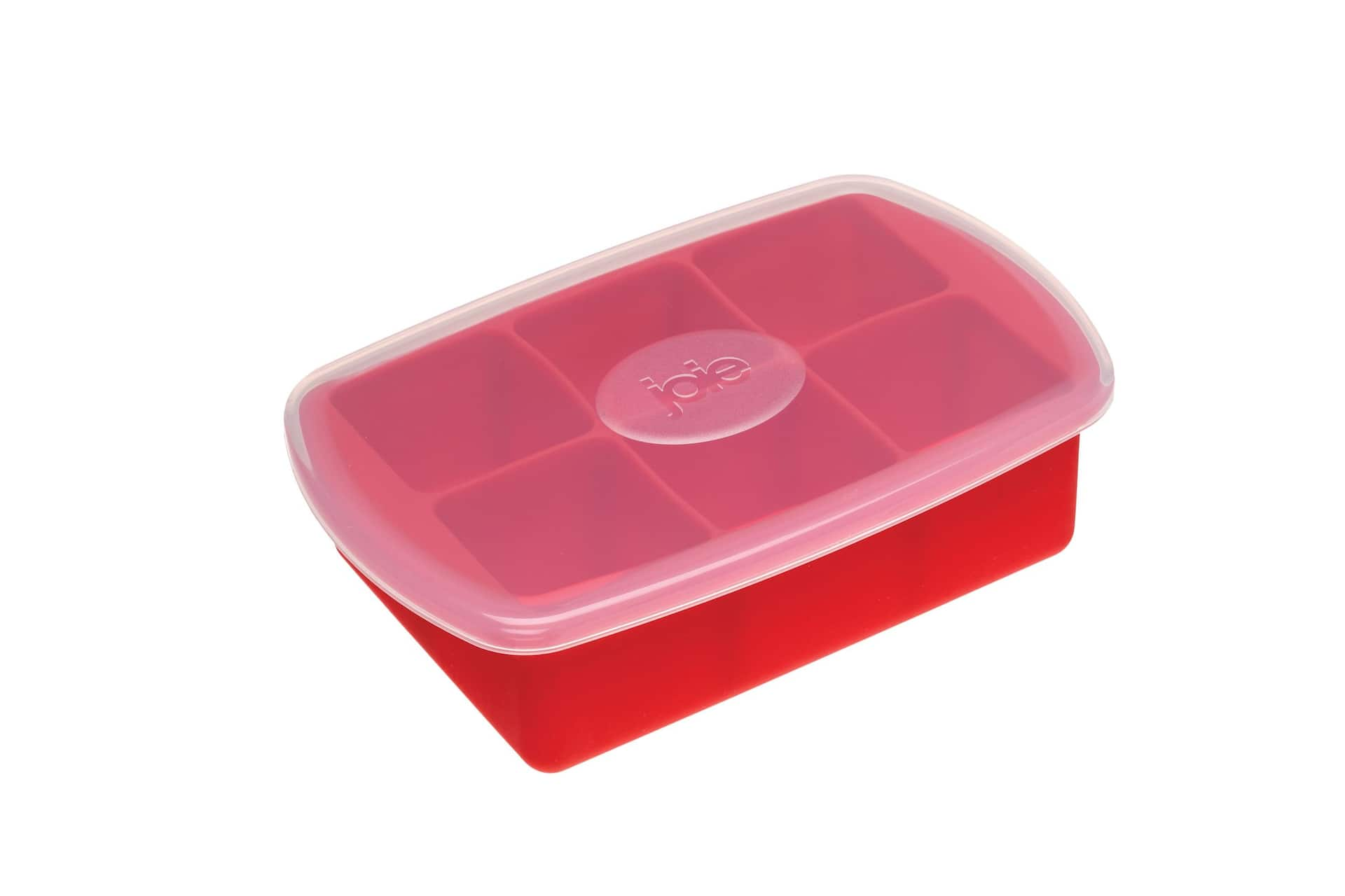 Joie Silicone Big Ice Cube Tray with Spill-proof Lid, Extra Large ...