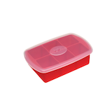Joie Silicone Big Ice Cube Tray with Spill-proof Lid, Extra Large Front_Three_Fourths_Angled_Right