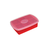 Joie Silicone Big Ice Cube Tray with Spill-proof Lid, Extra Large Front_Three_Fourths_Angled_Right