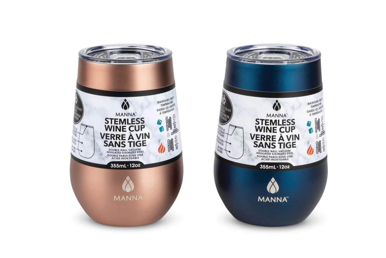 Manna 12-fl oz Stainless Steel Insulated Wine Tumbler (2-Pack) at