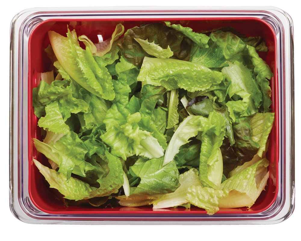 MASTER Chef Stackable Plastic Fridge Bin with Produce Basket, 3pc