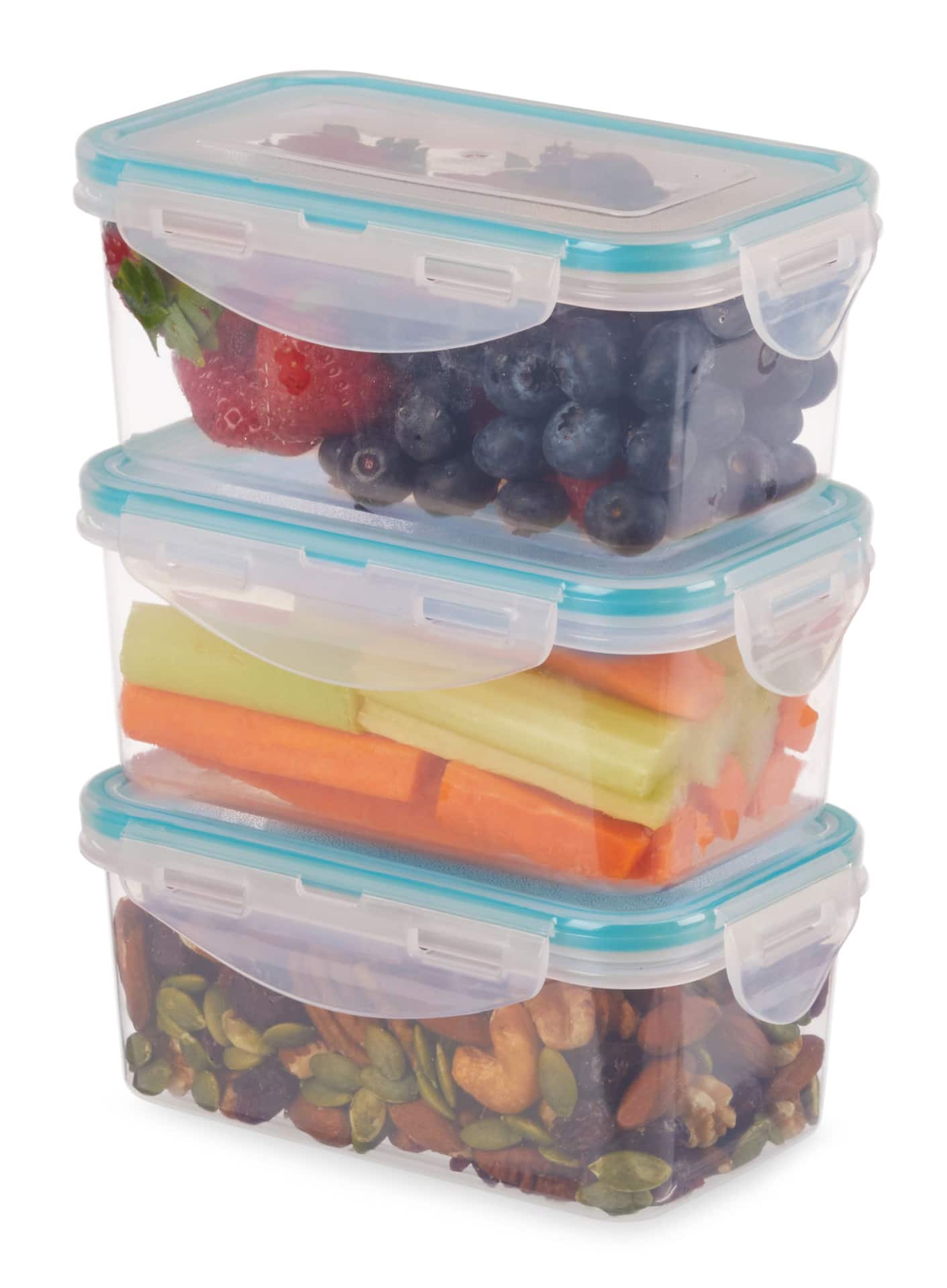 50 pièces Boîte Alimentaire Set Plastique Hermétique, Sans BPA