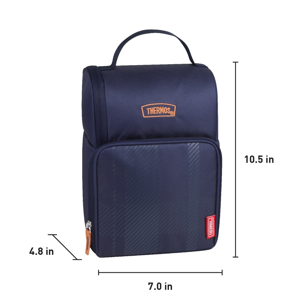 Lunch Bags Wide Open Insulated Box With Double Deck Large Capacity