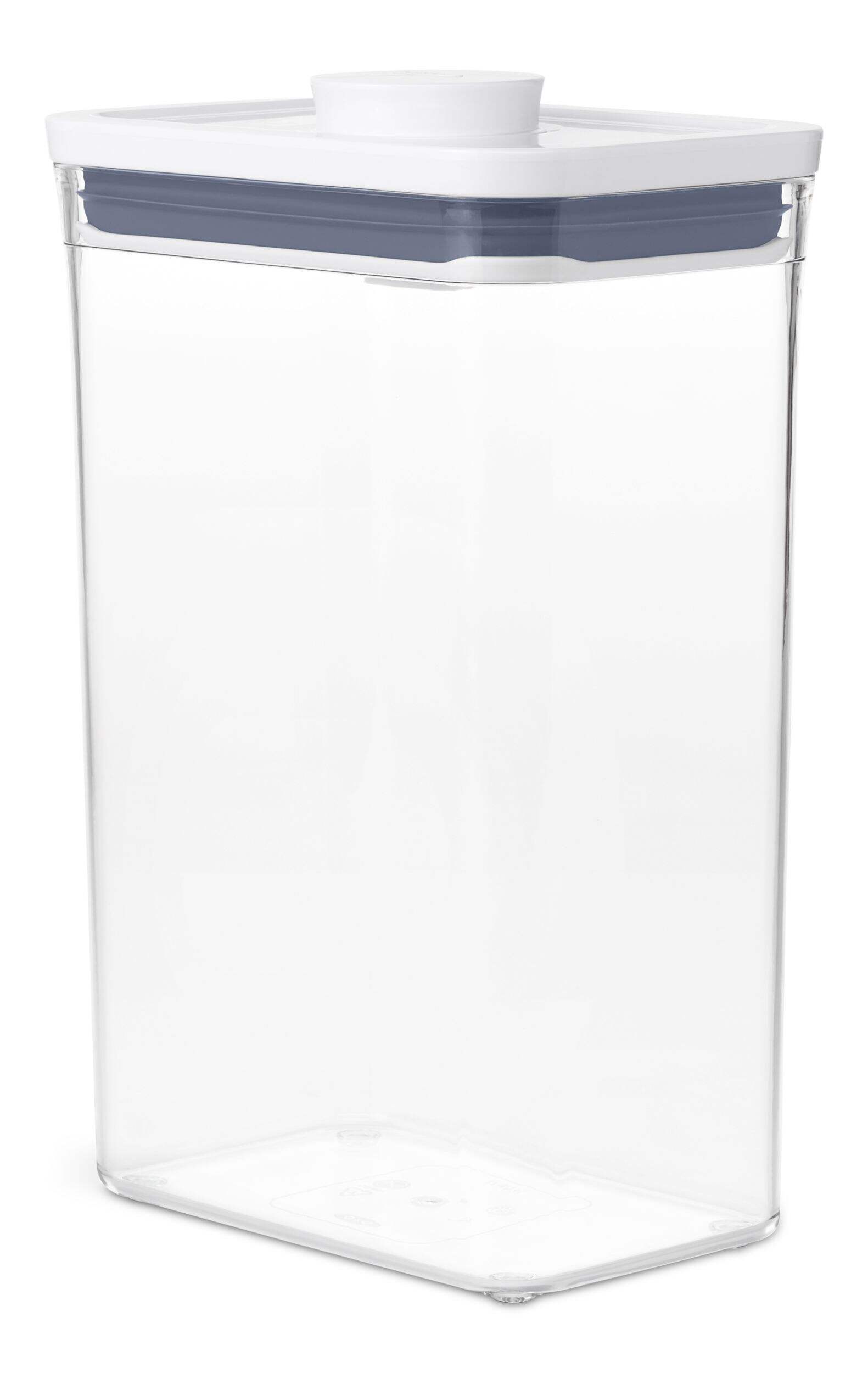 OXO Rectangular BPA-Free Plastic Pantry Storage POP Container, Medium, 2.6-L Front_Three_Fourths_Angled_Right