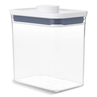 Oxo Rectangular BPA-Free Plastic Pantry Storage Container, Short, 1.6-L