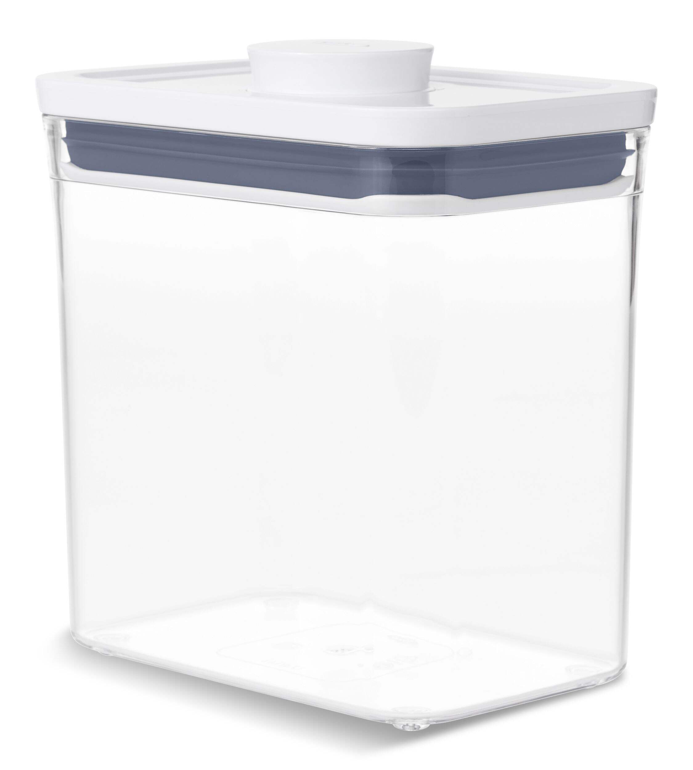 Oxo Rectangular BPA-Free Plastic Pantry Storage Container, Short, 1.6-L Front_Three_Fourths_Angled_Left