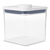 OXO Big Square BPA-Free Plastic Pantry Storage POP Container, Short, 2.6-L