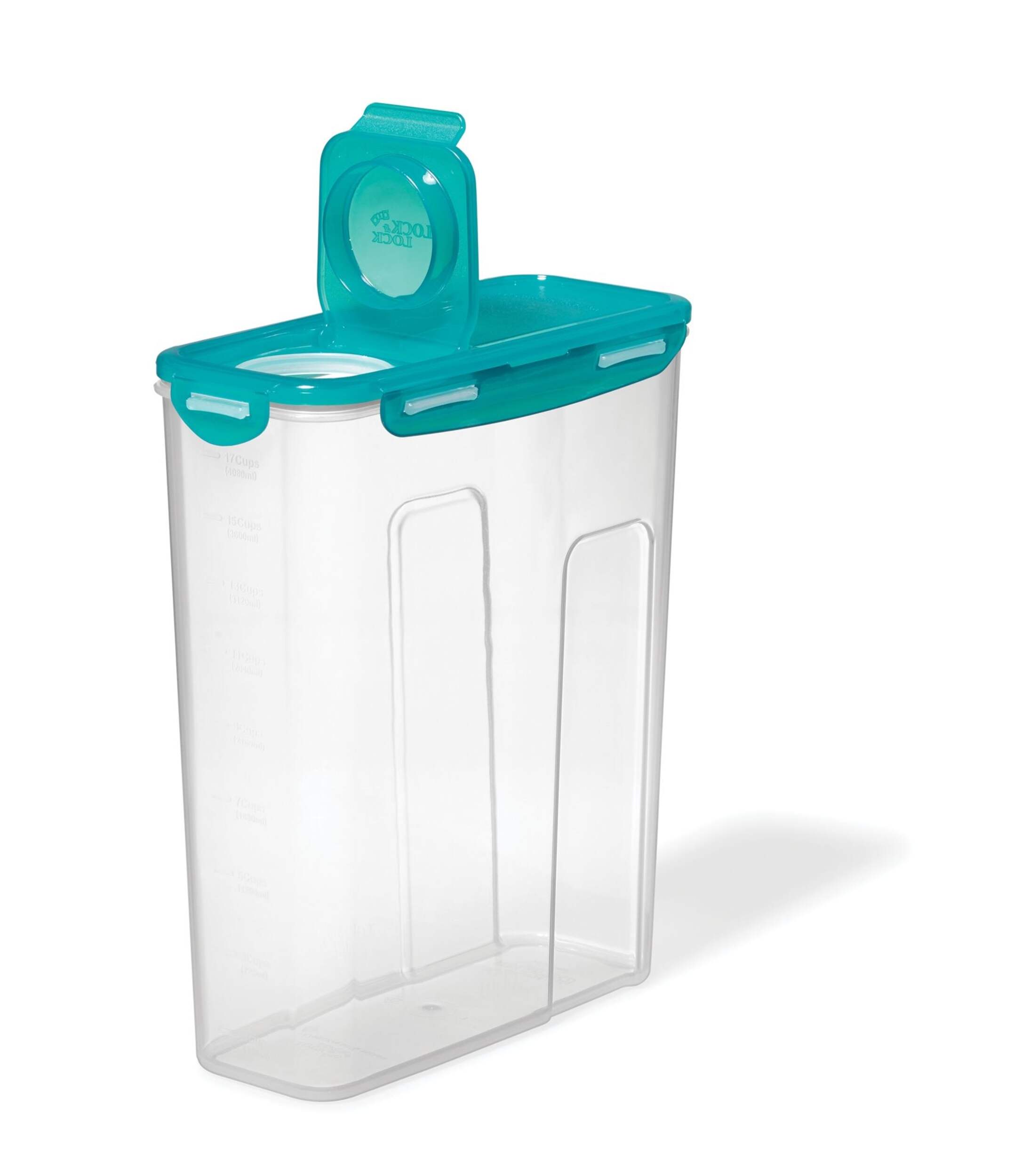 Lock & Lock Plastic Cereal Storage Container with Fliptop Airtight Lid