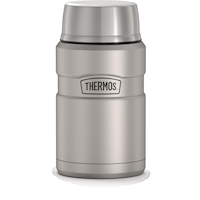 Thermos® Stainless Steel Food Jar Vacuum Insulated with Spoon and Bowl, 710-mL Front_Elevated