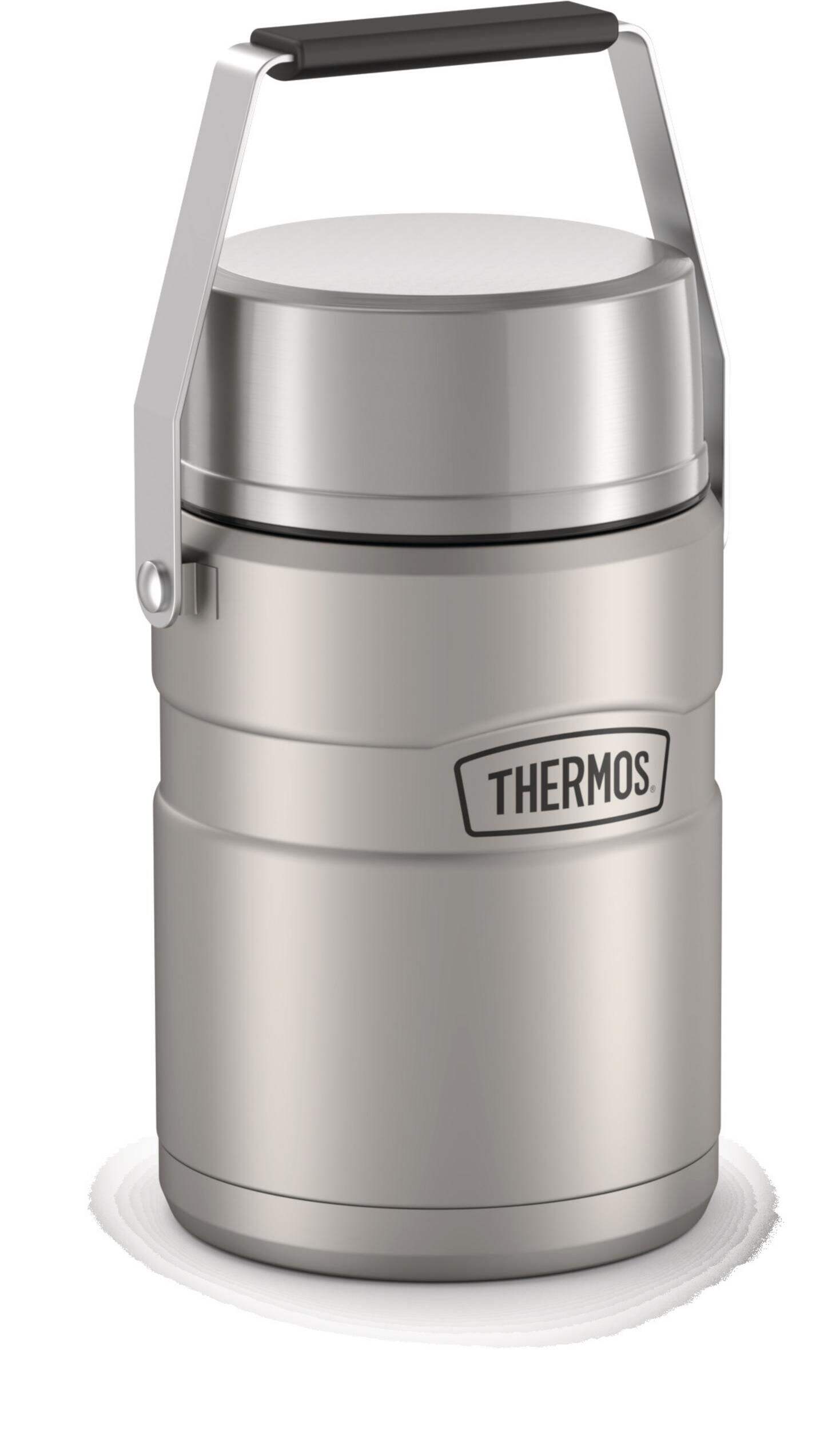 Thermos® Stainless Steel Food Jar Vacuum Insulated with Bowl, 1.4-L Front_Angled_Right