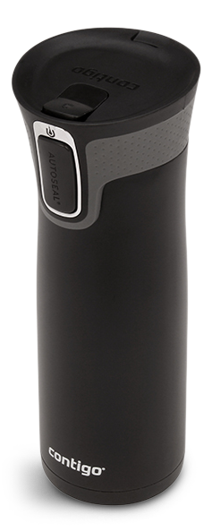 Contigo West Loop Stainless Steel Matte Black Water Bottle, 20-oz ...