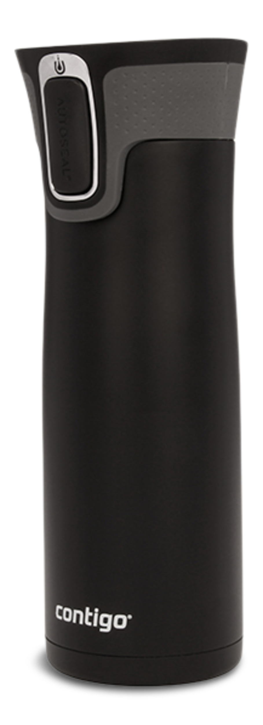 Contigo West Loop Stainless Steel Matte Black Travel Mug, 591-mL Front_Three_Fourths_Angled_Left