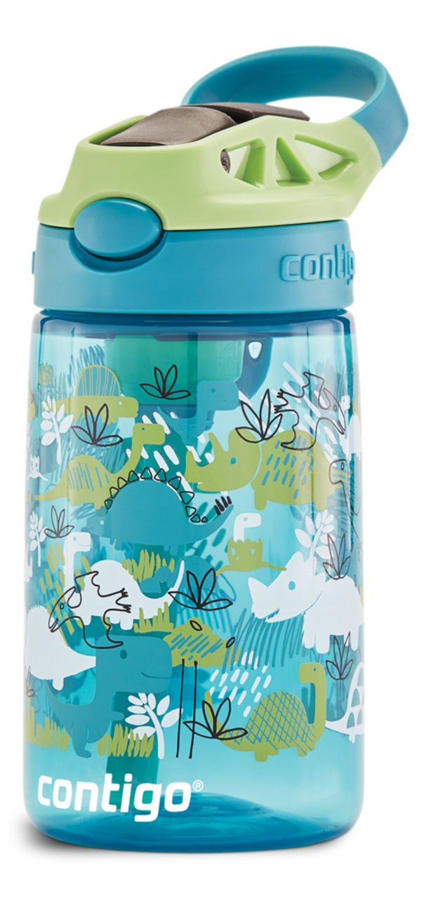 Contigo Kid's 14 oz. Water Bottle 2-Pack - Dinos/Sharks