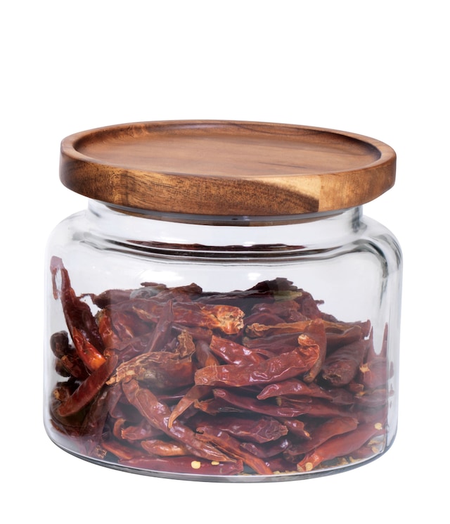 Anchor Hocking Montana® Wide Mouth Glass Storage Jar with Acacia Lid