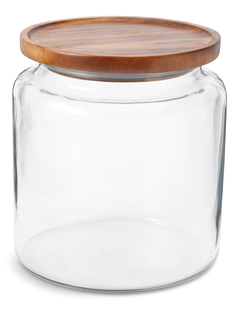 Anchor Hocking Montana® Wide Mouth Glass Storage Jar With Acacia Lid 96 Oz Canadian Tire 1801