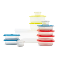 Snaptop Polypropylene Food Storage Container Set with Lids, 12 Count Front_Elevated