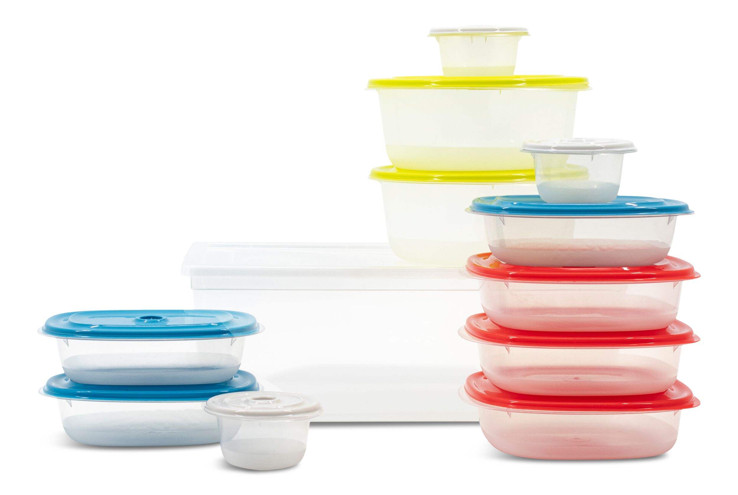 Snaptop Polypropylene Food Storage Container Set with Lids, 12 Count Front_Elevated