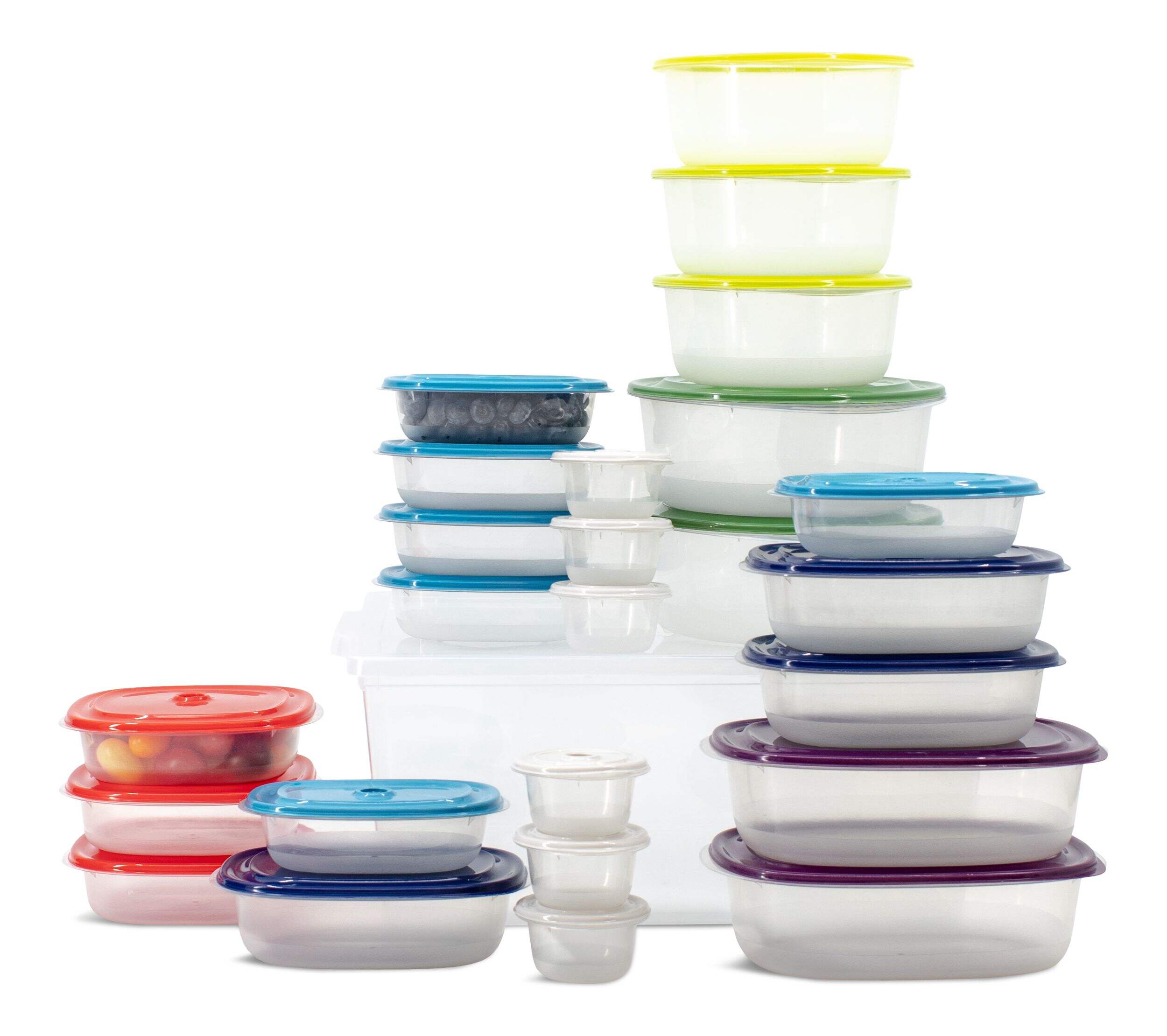Snaptop Polypropylene Food Storage Container Set with Lids, 26 Count Front_Flat