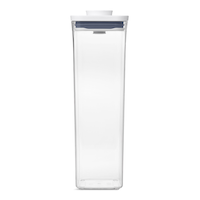 OXO POP Square Tall Plastic Food Storage Airtight Container for Dry Food, Small, 2.1-L Front_Flat