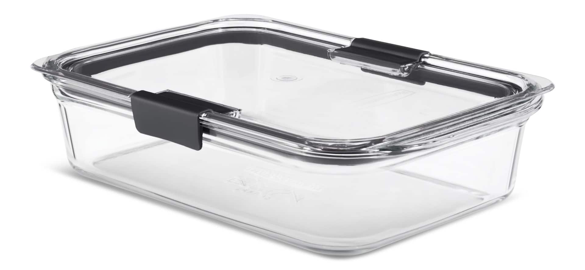 Rubbermaid Brilliance™ Rectangular Glass Leak-Proof Food Storage Container  with Airtight Seal, 1.9-L