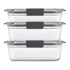 Rubbermaid Brilliance 6-Piece Clear Food Storage Container Set - Bay  Hardware