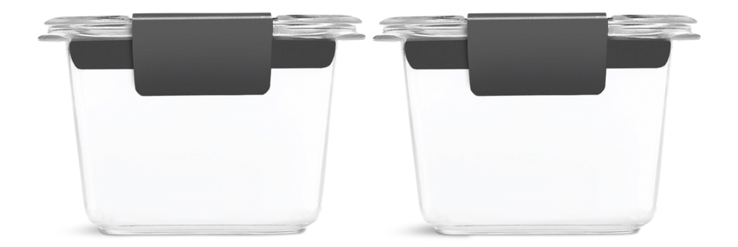 Rubbermaid Brilliance™ Clear Leak-Proof Food Storage Container Set with Airtight Seal, 118-mL, 2 Count Front_Flat